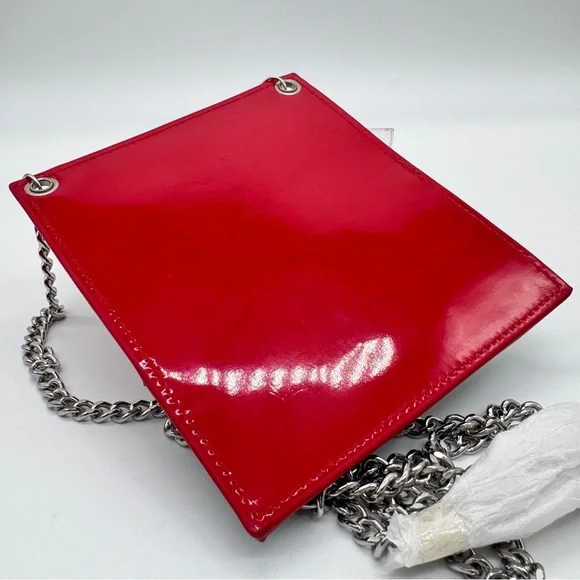 Dior Rouge Chain Red and Black Makeup Bag